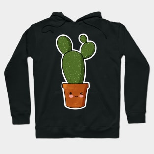 Kawaii cactus sticker Hoodie